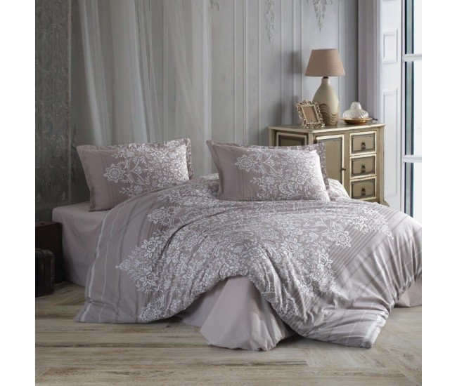 Lenjerie de pat ranforce clasy king size (rute)